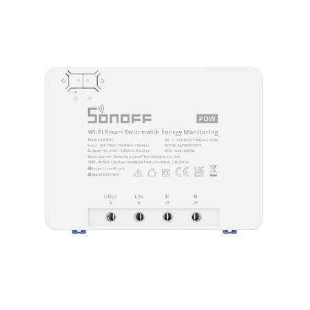 Sonoff Smart Ενδιάμεσος Διακόπτης Wi-Fi σε Λευκό Χρώμα POWR3 (6920075776768)