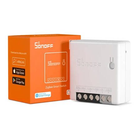 Sonoff ZBMINI Smart Ενδιάμεσος Διακόπτης με Σύνδεση ZigBee σε Λευκό Χρώμα M0802010009
