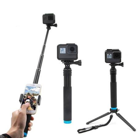 Selfie stick Telesin for sport cameras (GP-MNP-090-D) μαύρο χρώμα
