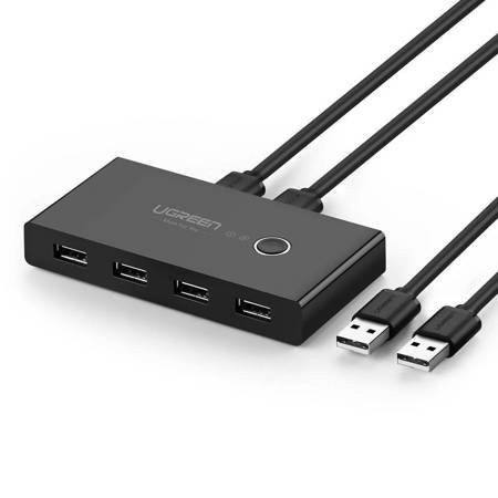 Switch USB KVM USB 2x4 UGREEN USB 3.0 (μαύρο) 30768