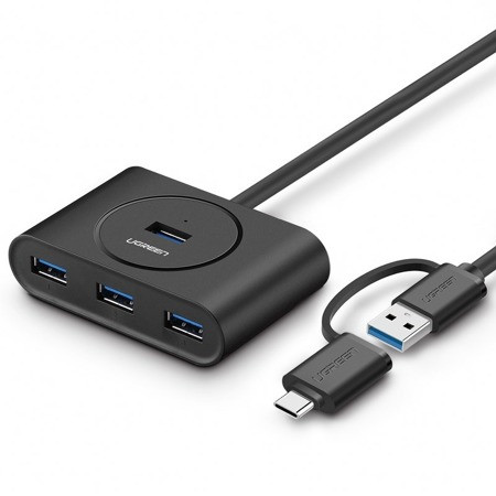 Ugreen CR113 USB 3.0 Hub 4 Θυρών με σύνδεση USB-A / USB-C 3.1 40850