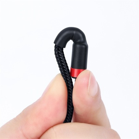 Baseus Cafule Braided USB 2.0 Cable USB-C male - USB-C male Μαύρο 1m (CATKLF-G91)