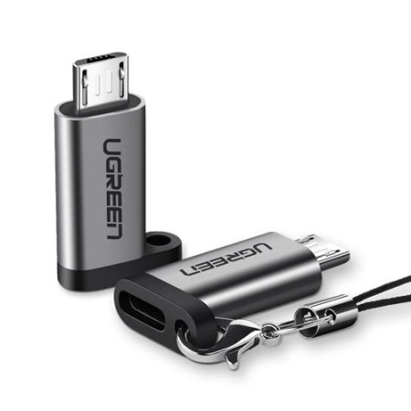 Ugreen Αντάπτορας Type C σε Micro USB Γκρι 50590