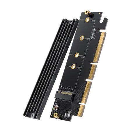 Ugreen Κάρτα PCIe 4.0 X16 / X8 / X4 to M.2 NVMe SSD Adapter with Heat Sink, 64Gbps Transfer Speed (30715)