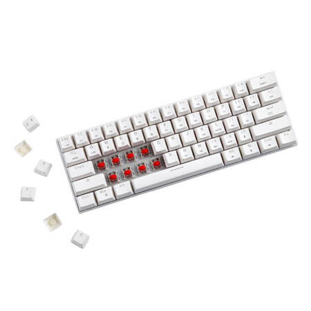 Πληκτρολόγιο Motospeed Wireless Mechanical Keyboard SK62 White Blue Switch (Αγγλικό US)