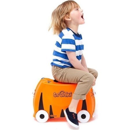 Trunki Tipu Τίγρης Βαλίτσα/Σακίδιο Παιδικό (Ride-on) TRU-T085 πορτοκαλί χρώμα