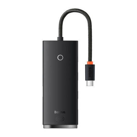 Baseus Hub 4σε1 USB-C σε 4x USB 3.0 + USB-C Lite Series, 25cm (Μαύρο) WKQX030301