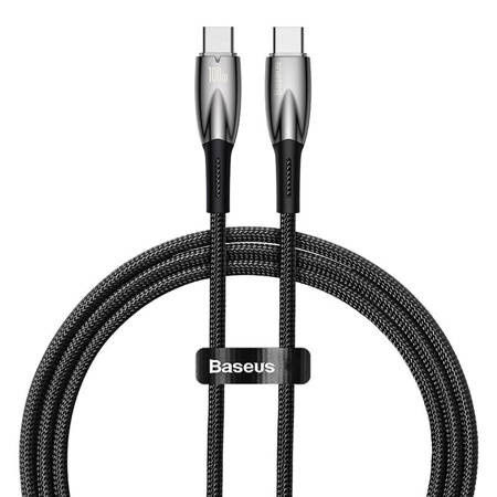 Baseus USB-C cable for USB-C Glimmer Series, 100W, 1m (Black) (CADH000701) 