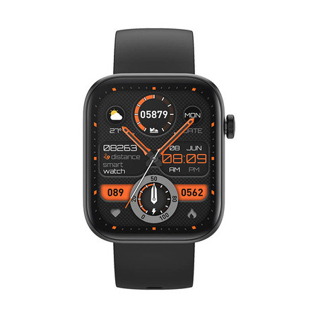 Colmi P71 45mm Smartwatch με Παλμογράφο (Μαύρο)