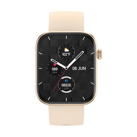 Colmi P71 45mm Smartwatch με Παλμογράφο (Χρυσό)