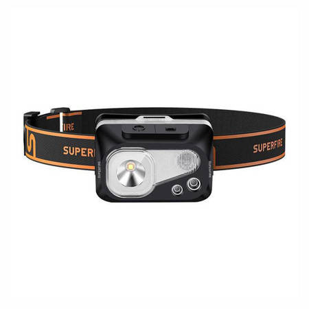 Headlamp Superfire HL07, 320lm, USB black