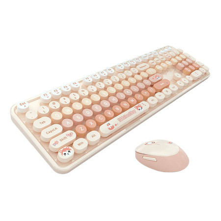 MOFII Sweet New 2.4G Wireless Keyboard + Mouse Set (Orange) - (New SMK-623387AG O)