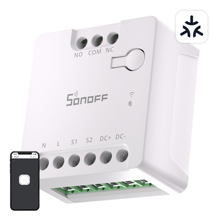 SONOFF MINI-D Smart WiFi Matter Switch (AC/DC 12-48V, ξηρή επαφή) MINI-D