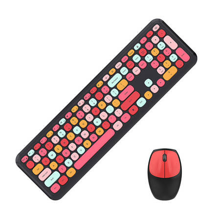 Wireless Keyboard + Mouse set Mofii 666 2.4g (Black&red) SMK-666395AG BR