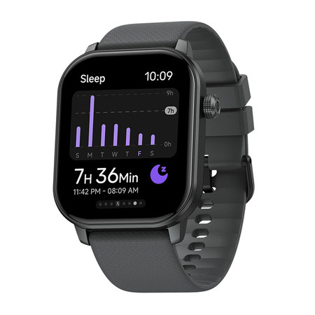 Zeblaze GTS 3 GPS 49mm Smartwatch με Παλμογράφο (Space Gray)