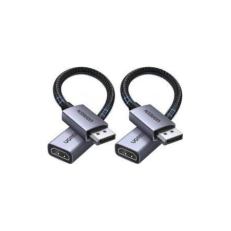 UGREEN DisplayPort HDMI 2.0 Converter Black 15cm 65982