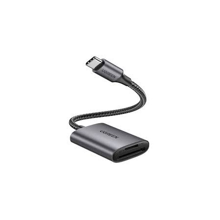 Ugreen Card Reader USB-C to SD/TF Card Slot with 5Gbps Transfer Speed - Γκρι (80888)