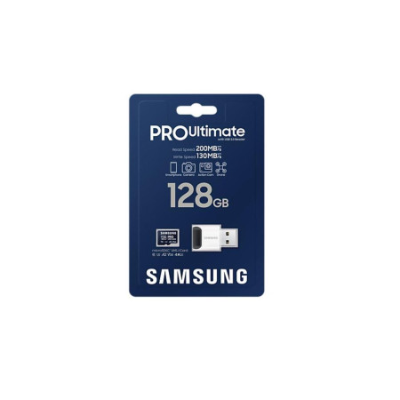 Samsung Pro Ultimate Microsdxc 128GB Class 10 U3 V30 A2 UHS-I With Usb Adapter - (MB-MY128SB/WW)