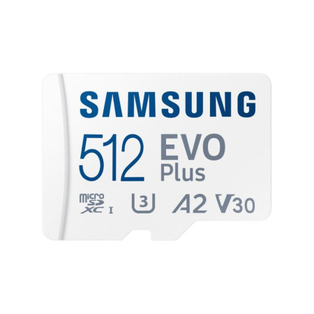 Samsung EVO PLUS microSDXC 512GB UHS-I U3 with SD Adapter (MB-MC512SA/EU)
