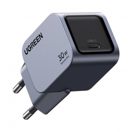 Ugreen Φορτιστής Τοίχου X707 Nexode Pro 45W Dual USB-C GaN Fast Charger - Γκρι (35008)