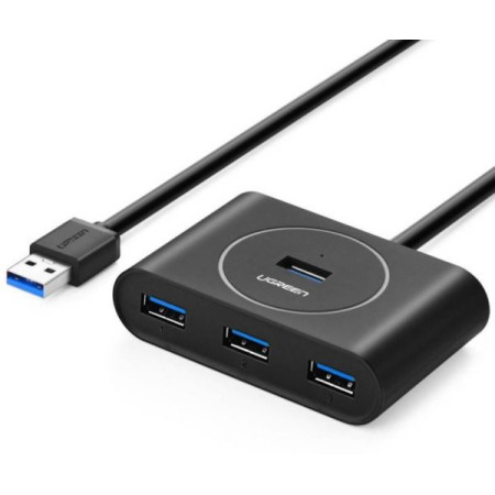 Ugreen CR113 USB 3.0 Hub 4 Θυρών με σύνδεση USB-A και Εξωτερική Παροχή Ρεύματος 20291