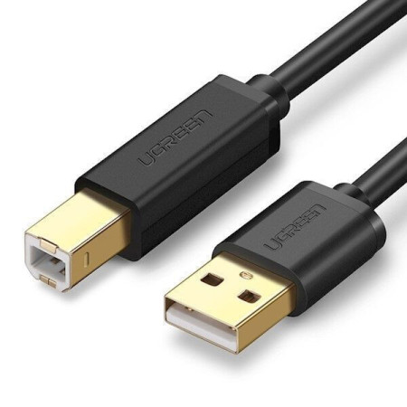 Ugreen USB Type B printer cable (male) - USB 2.0 (male) 480 Mbps 1.5 m black (US135 10350)