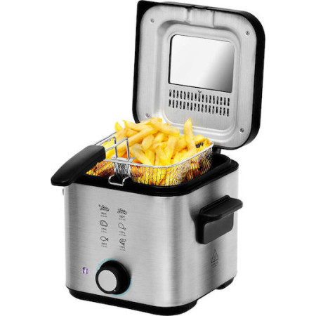 Cecotec Φριτέζα Cleanfry Infinity 1500 1.5L Silver (3070)