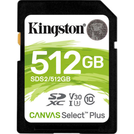 Kingston 512GB SDXC Card - Class 10 UHS-I SDS2/512GB