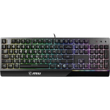 MSI Vigor GK30 Gaming Πληκτρολόγιο με RGB φωτισμό (Αγγλικό US) black
