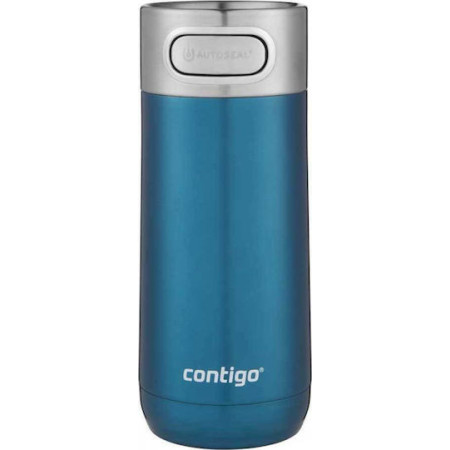 Contigo Luxe Autoseal Ποτήρι Θερμός Ανοξείδωτο BPA Free 360ml Μπλε με Επιστόμιο