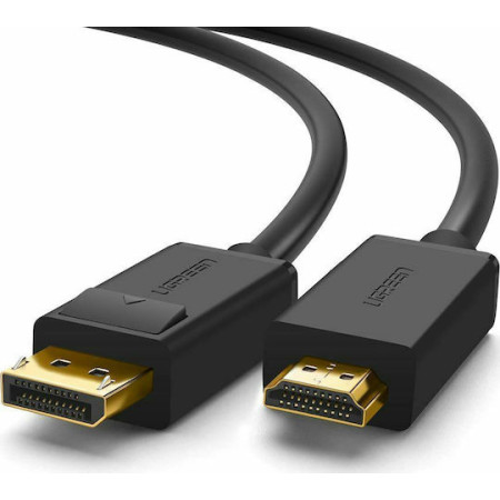 Ugreen Cable DisplayPort male - HDMI male 3m Μαύρο (10203)