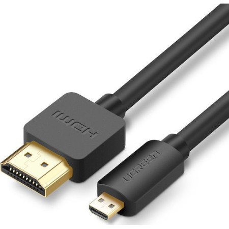 Ugreen HDMI 1.4 Cable HDMI male - micro HDMI male 3m Μαύρο 30104