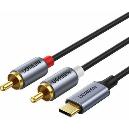 Ugreen CM451 Καλώδιο USB-C - 2x RCA 1.5m (20193) black