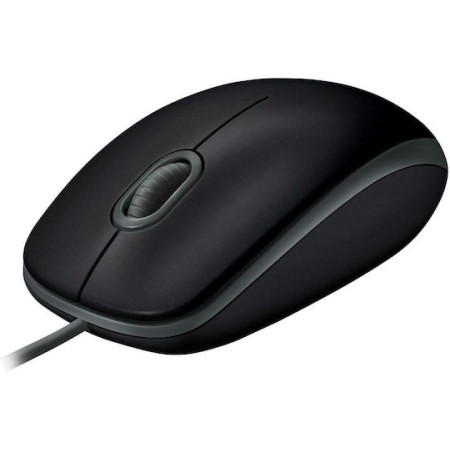 Logitech B110 Silent Ενσύρματο Ποντίκι Μαύρο 910-005508