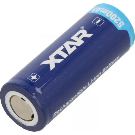 XTAR Επαναφορτιζόμενη Μπαταρία 26650 Li-ion 5200mAh 3.7V 1τμχ