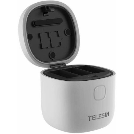 Telesin τριπλός αδιάβροχος φορτιστής για GoPro Hero 9 / Hero 10 (GP-BTR-904-GY)