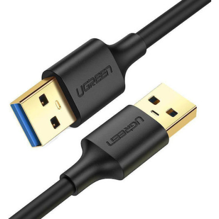 Ugreen USB 3.0 Cable USB-A male - USB-A male Μαύρο 3m 90576
