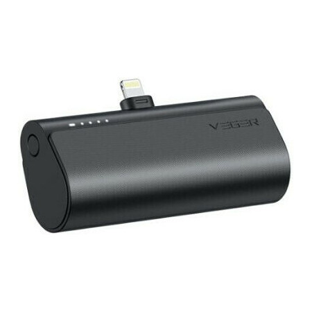Veger V0556P Power Bank 5000mAh 20W Power Delivery Lightning Μαύρο