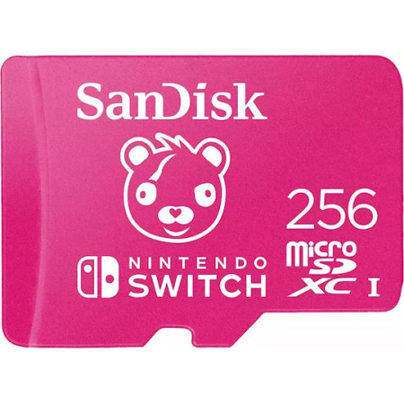 Sandisk microSDXC 256GB 100MB/s Class 10 U3 for Nintendo Switch (SDSQXAO-256G-GN6ZG)