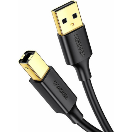 Ugreen USB 2.0 Cable USB-A male - USB-B male Μαύρο 1m (20846)