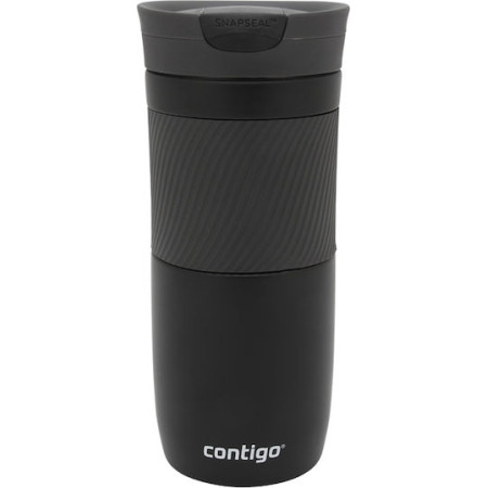 Contigo Byron Ποτήρι Θερμός Ανοξείδωτο BPA Free 470ml Μαύρο με Επιστόμιο Matt Black