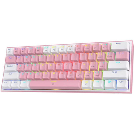 Gaming Keyboard Redragon K616-RGB Fizz Pro (Pink/White)
