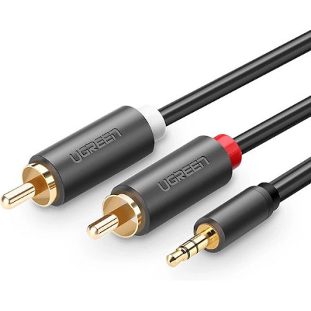 Ugreen Καλώδιο Ήχου 3.5mm male - RCA male Μαύρο 2m 10510