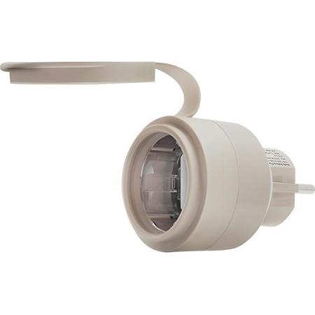 SHELLY Outdoor Plug S Gen3 Έξυπνη Πρίζα Mocha Εξωτερικού Χώρου