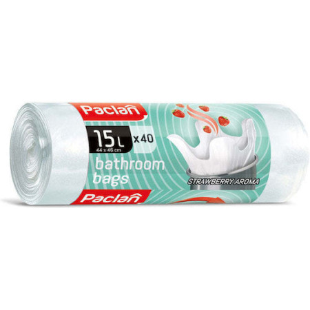 Αρωματικές Σακούλες Απορριμάτων Χωρητικότητας 15lt 46x44cm 40τμχ Λευκές