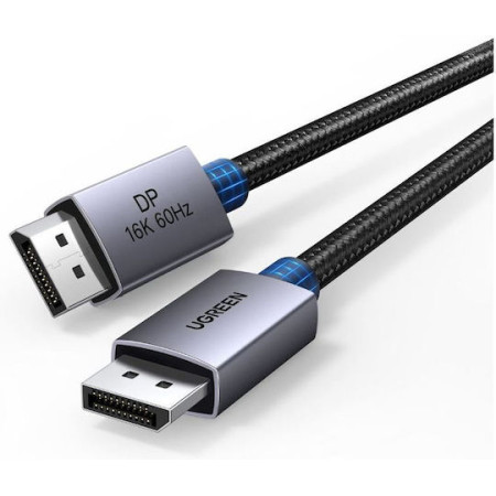 Ugreen Cable DisplayPort male - DisplayPort male 2.1m Μαύρο (55568)
