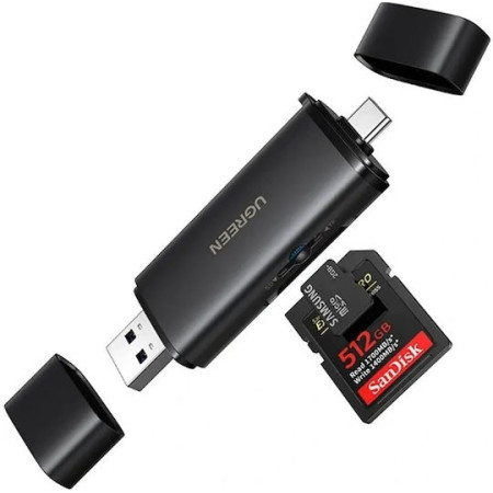 Ugreen Czytnik kart USB-C/USB-A 2w1 CM803 SD+TF 312MB/s (65024)