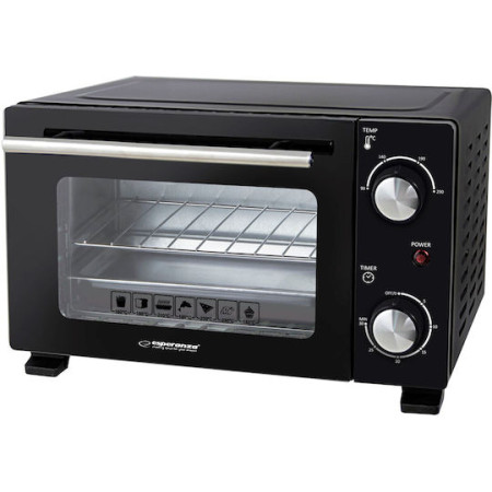 Esperanza EKO007N Ηλεκτρικό Φουρνάκι 10lt Χωρίς Εστίες μαύρο