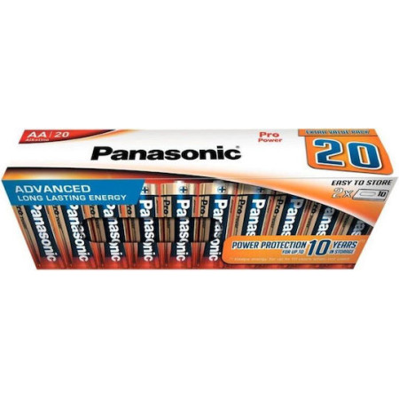 Panasonic Alkaline PRO Power AA / LR6 – Σετ 20 μπαταριών