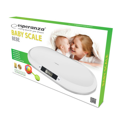 Ψηφιακή Βρεφική Ζυγαριά Esperanza Bebe EBS019 λευκό χρώμα